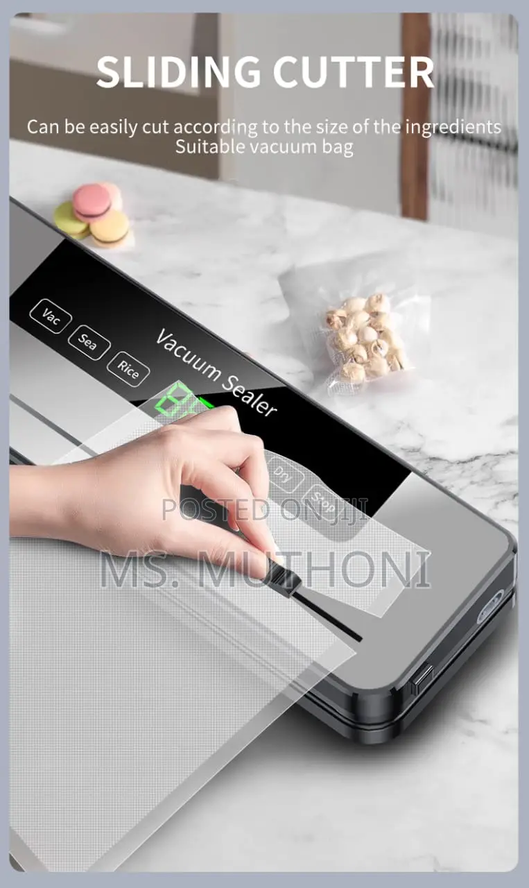Electric Vacuum Sealer Machine With 10pcs Packaging Papers