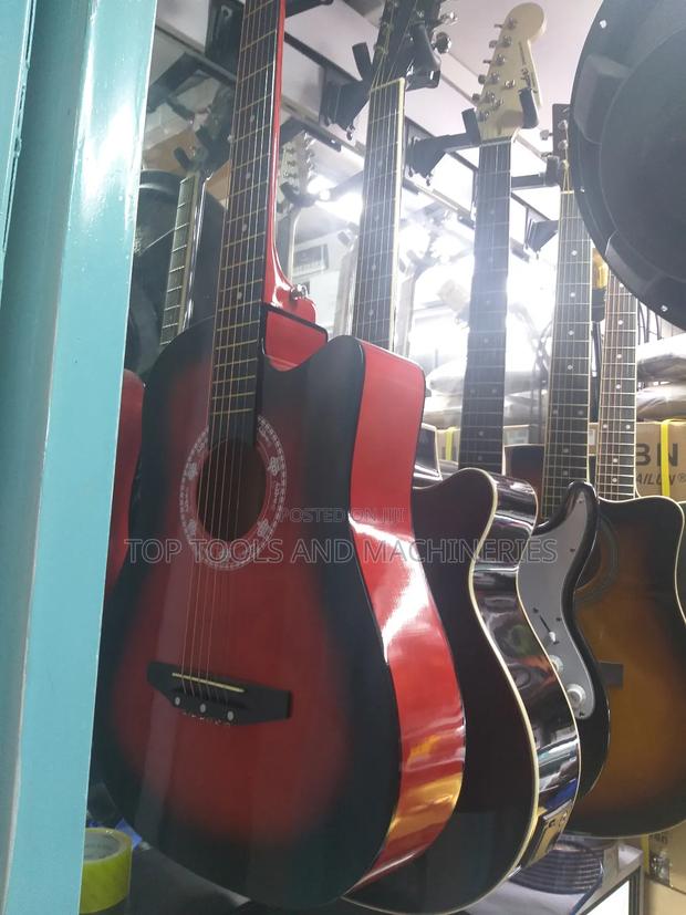 Red Size 38 6 Strings Acoustic Guitar