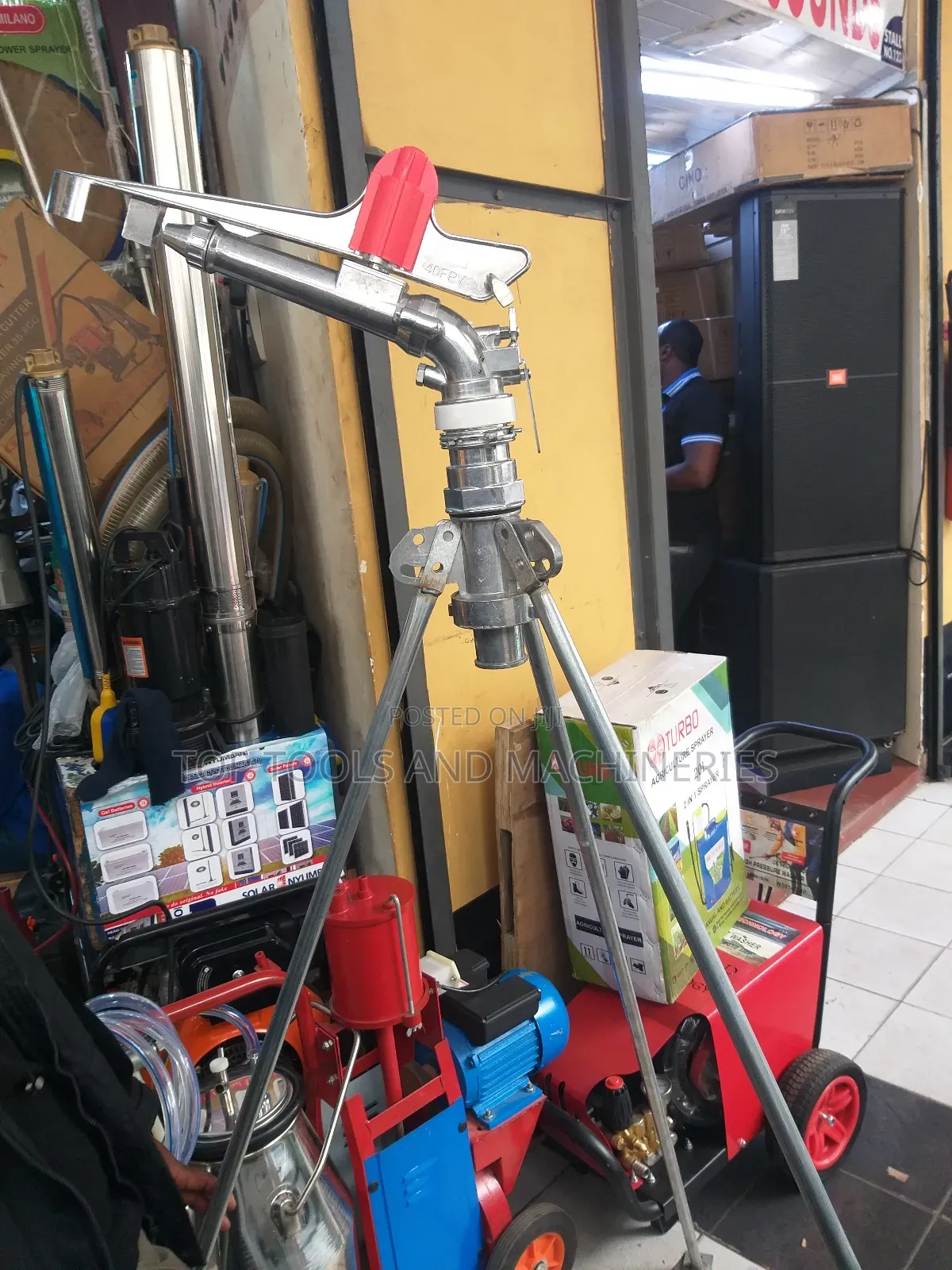 Quality Heavy Duty 2 Inch 50mtrs Radius Raingun With Stand