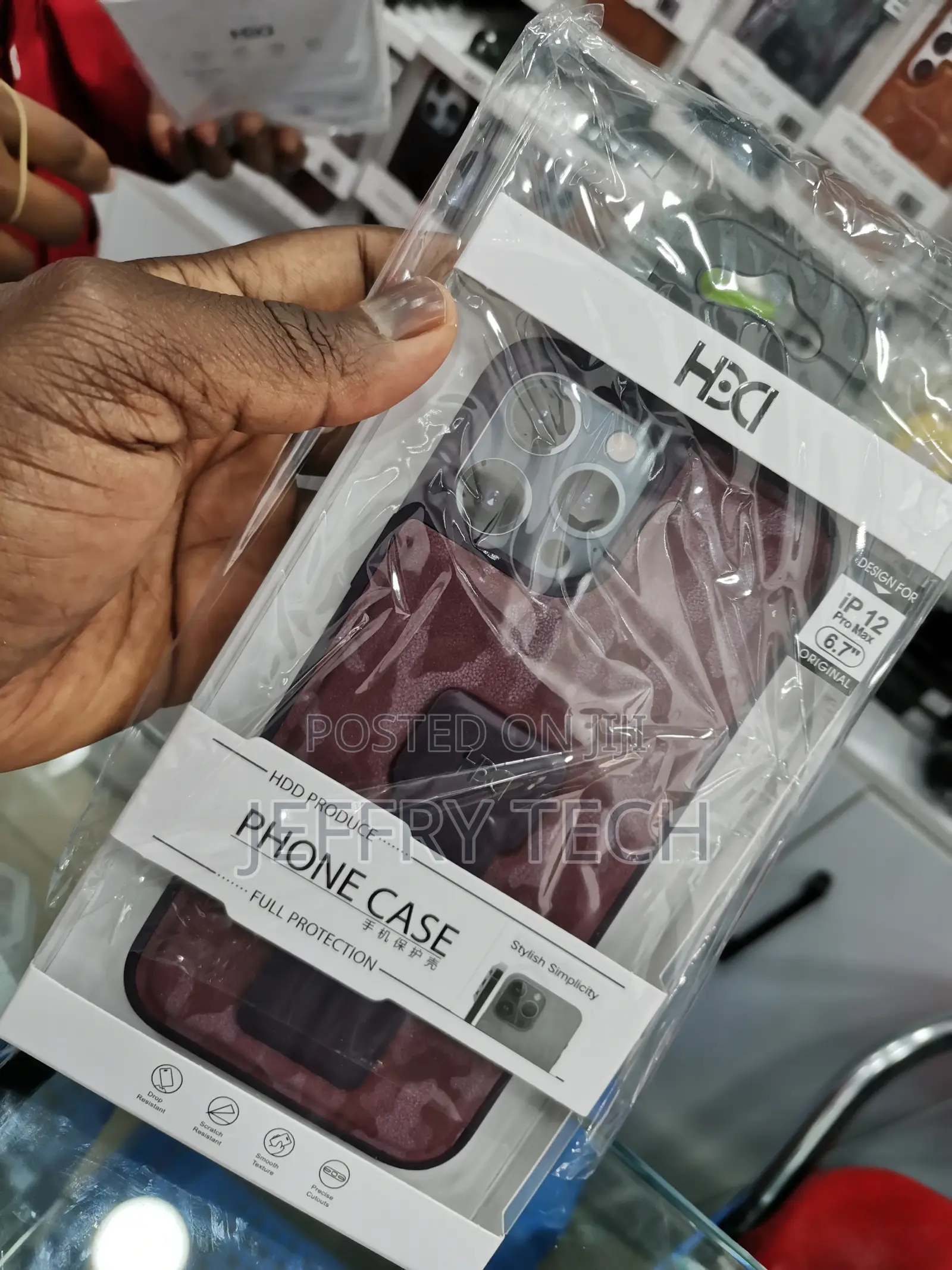 iPhone 12 Pro Max HDD Cases Cover Maroon