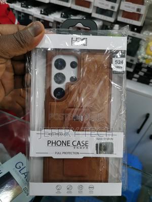 Samsung S24 Ultra HDD Strap Cases Cover Brown - thumbnail 2