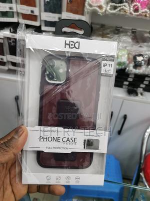 iPhone 11 HDD Standing Grip Maroon Camo Cover - thumbnail 2