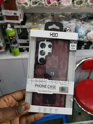 S24 Ultra Standing Grip Case Camouflage Printed Maron