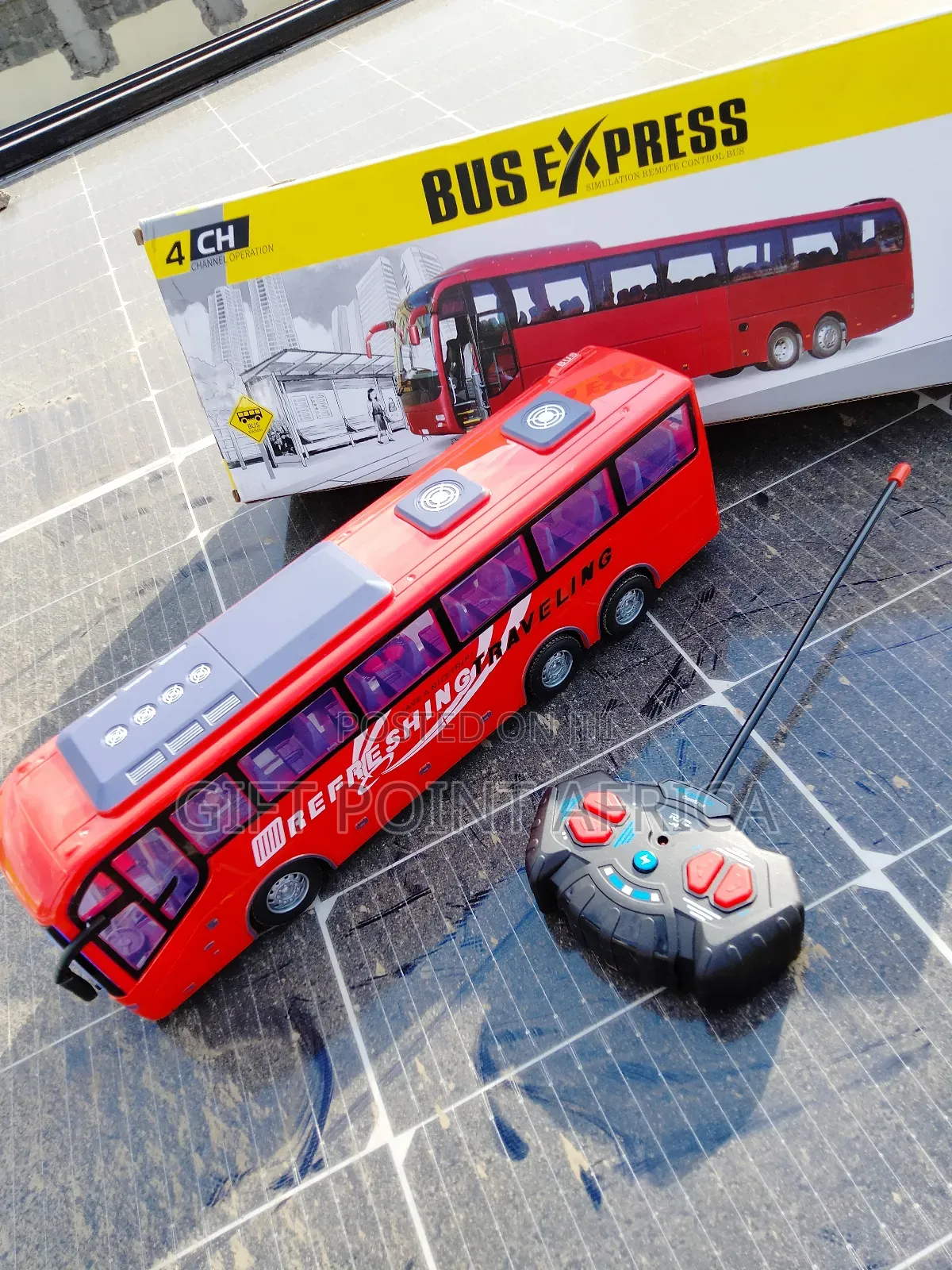 Big Remote Control Toy Bus for Kids