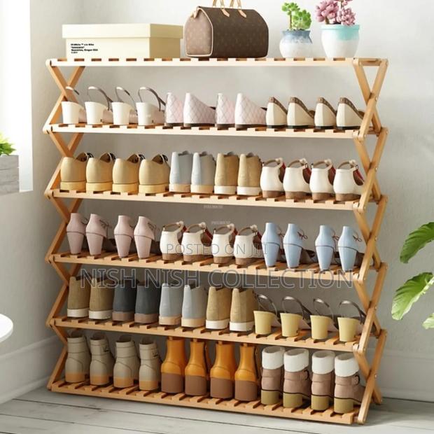 6 Tier Bamboo Shoe Rack