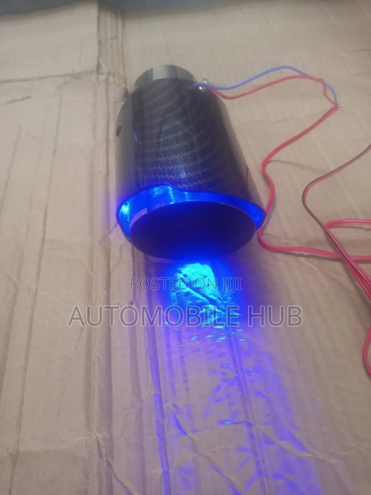 Led Muffler Tip Exhaust Pipe Classic Blue and Black