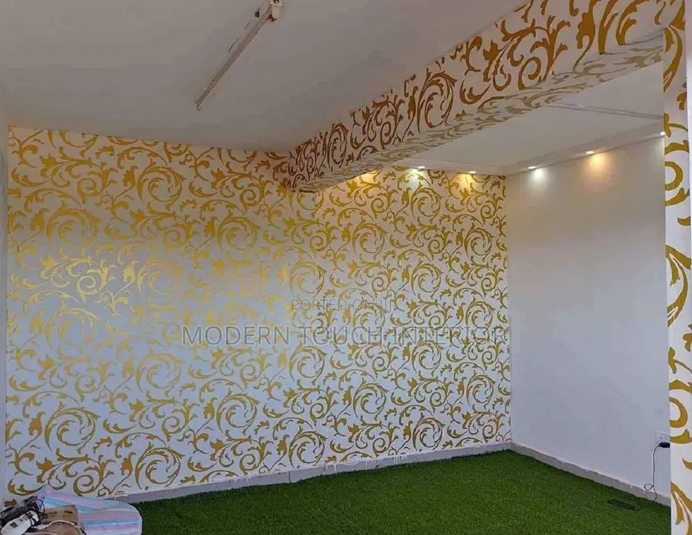 3d Gold Wallpaper Design