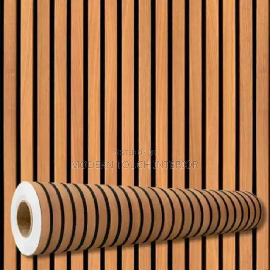 3D Fluted Wallpaper