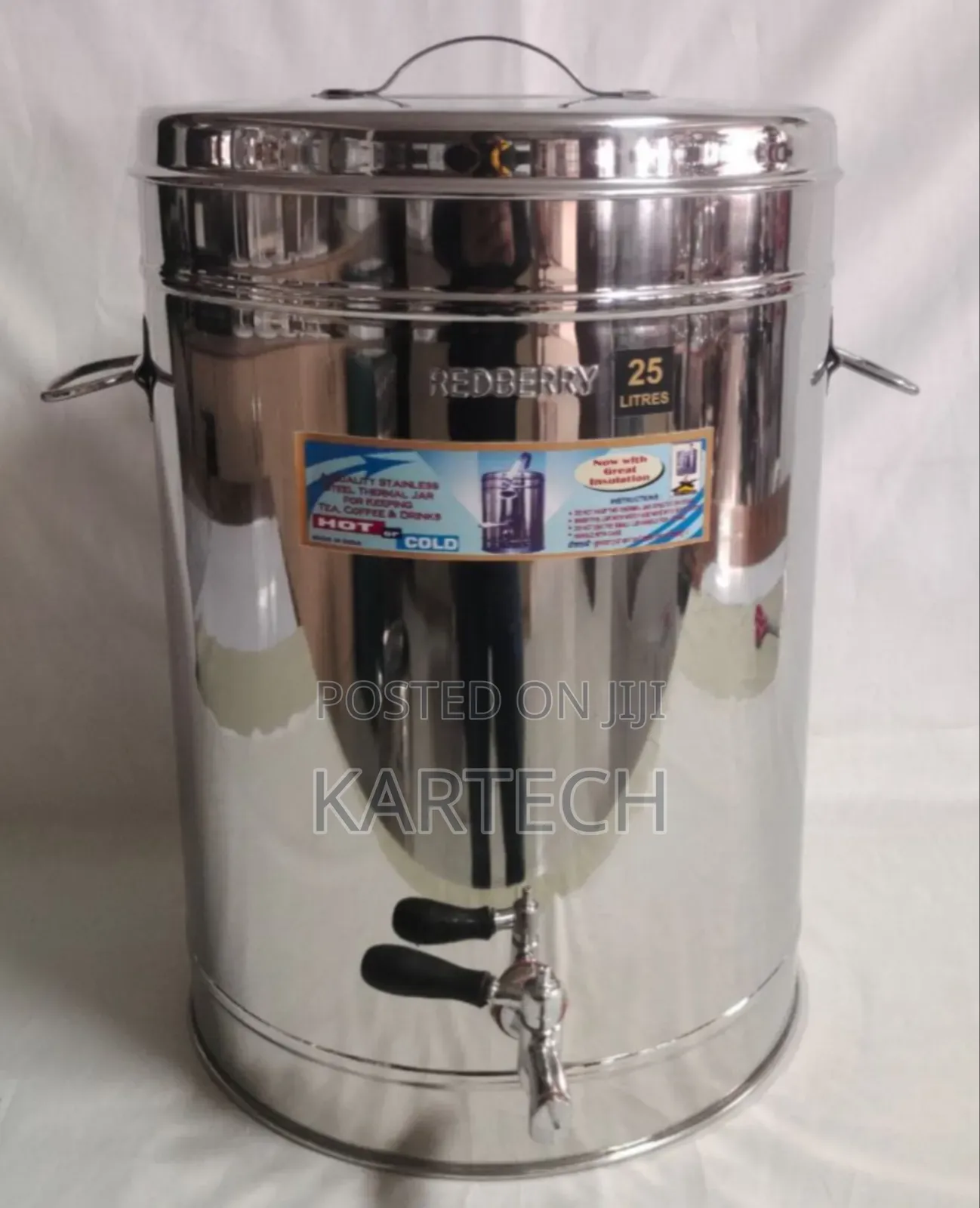 Redberry Premium Range S.Steel Insulated Tea Urn 25 LTR