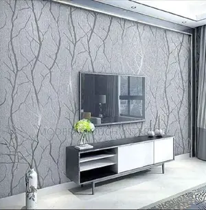 Grey Foral Wallpaper