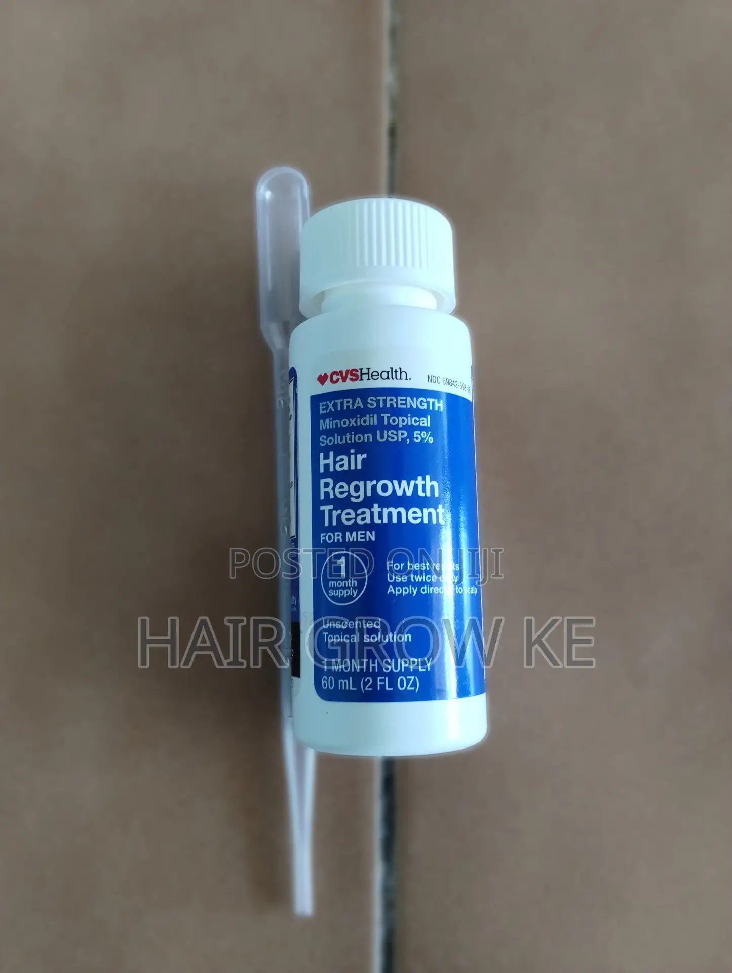 CVS Minoxidil 5% Solution Hair Loss/Growth 1 Month Supply