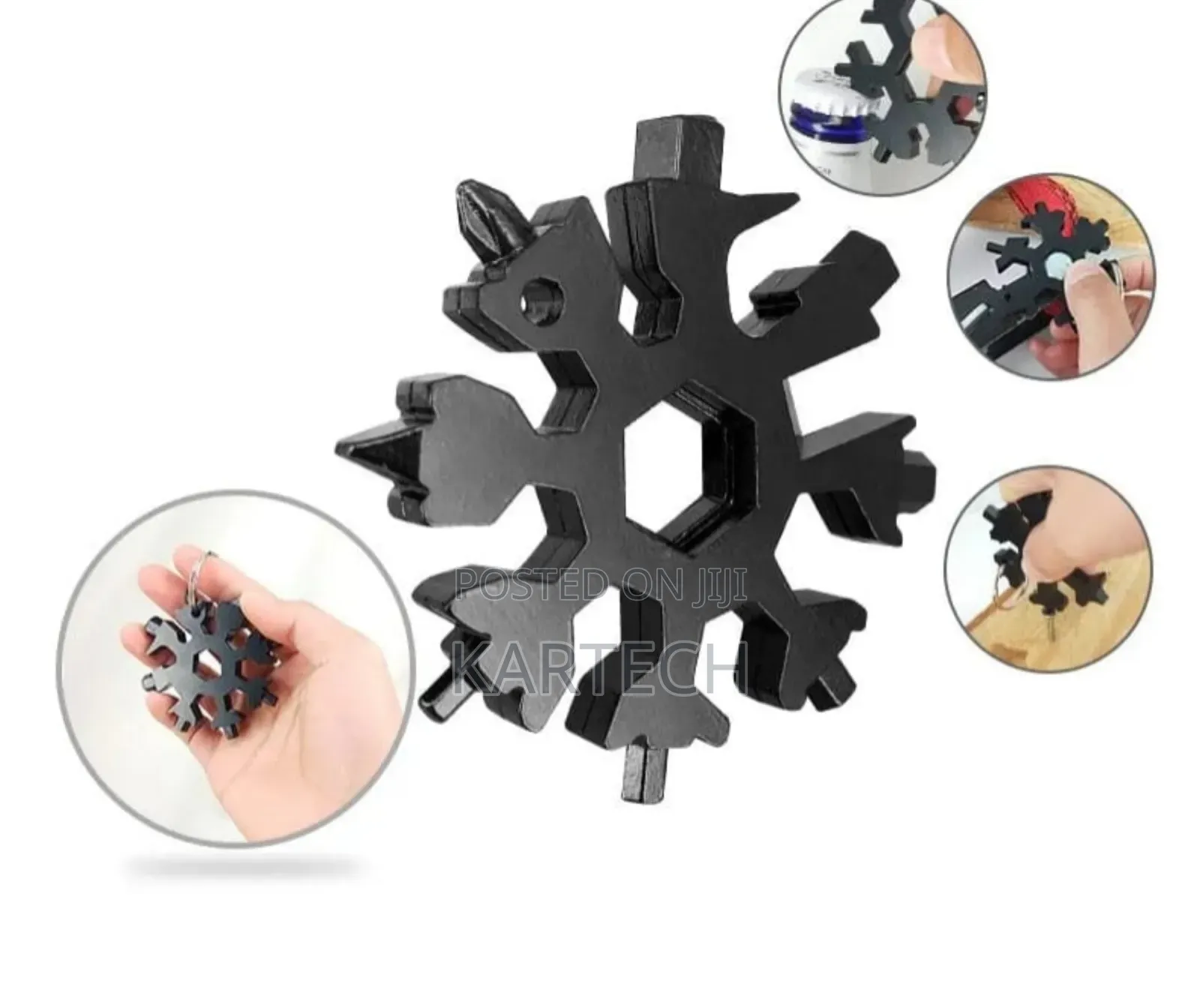 18 in 1 Stainless Steel Unique Snowflake Design