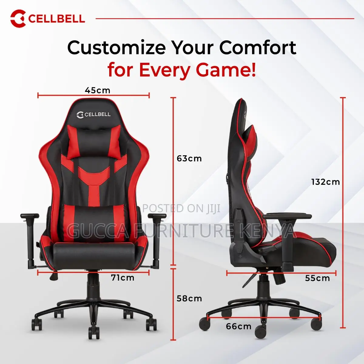 Racing Style Ergonomic High Back Chair