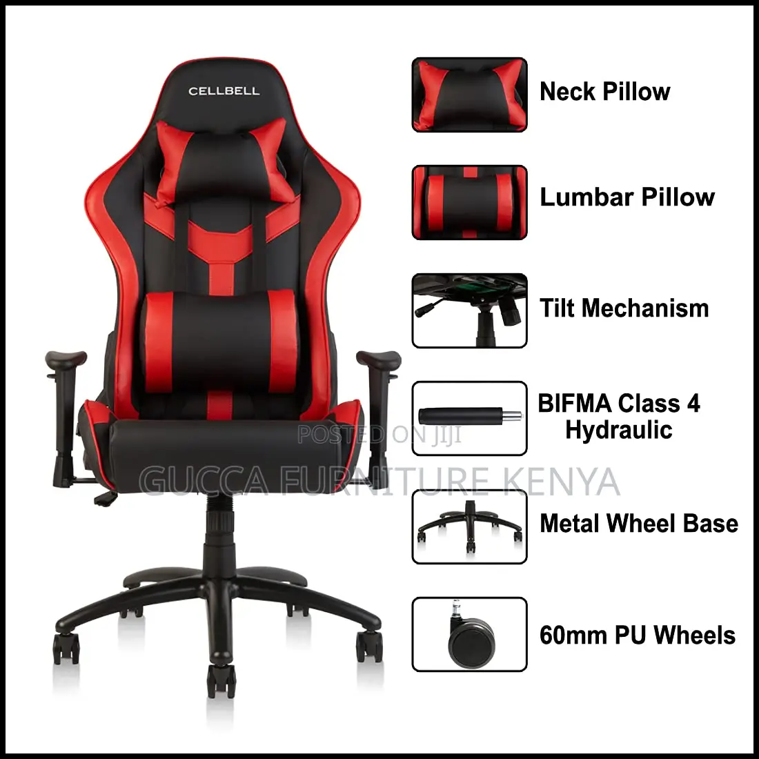 Racing Style Ergonomic High Back Chair
