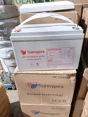Sunnypex 12v - 80ah Solar Battery/ Maintenance Free