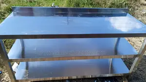 Stainless Steel Kitchen Working Table Top With 2 Undershelve