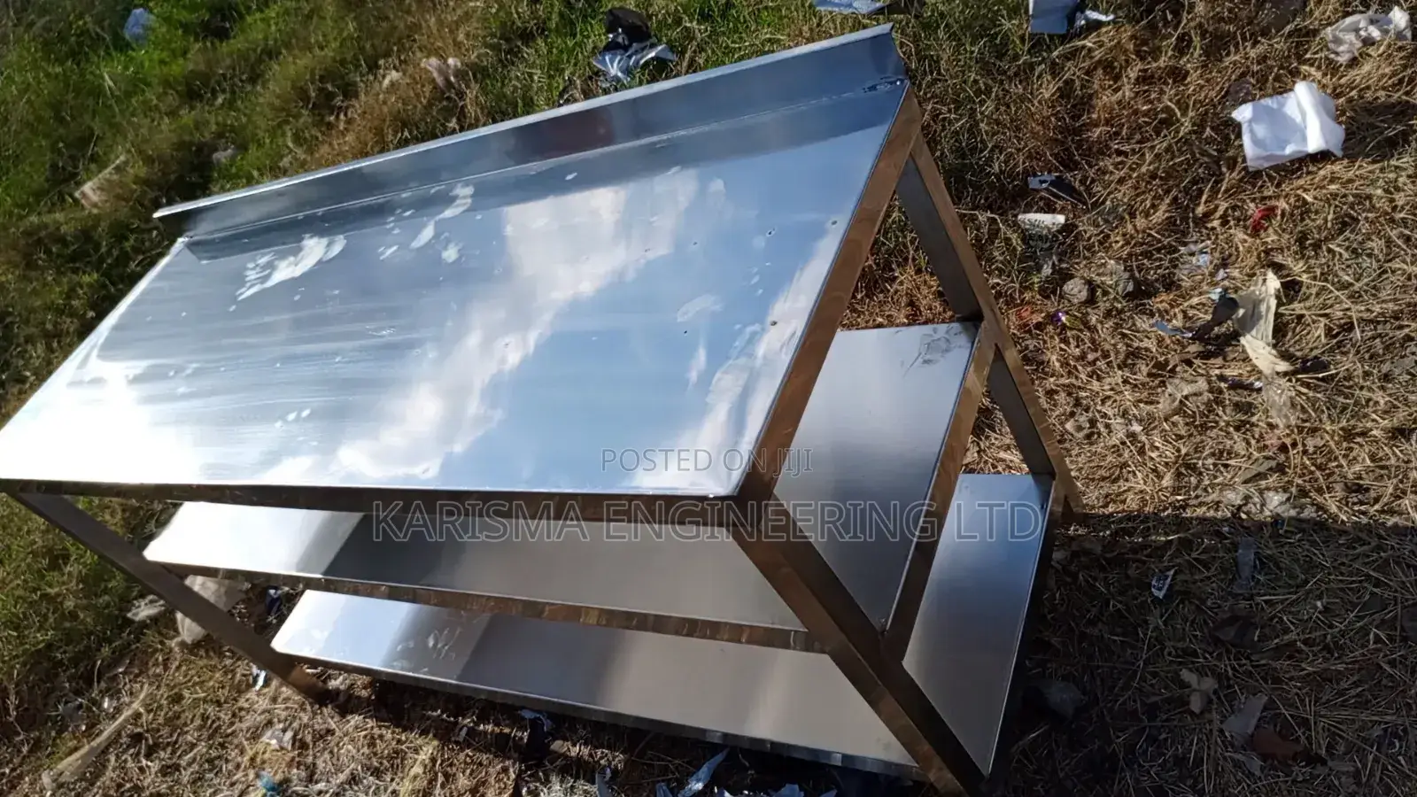 Double Undershelves Working Table Top