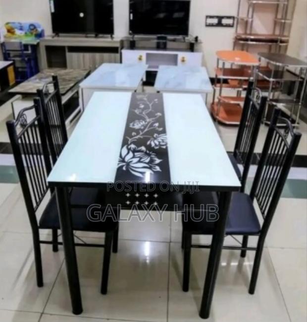 Executive Marble 4 Dinner Table Set