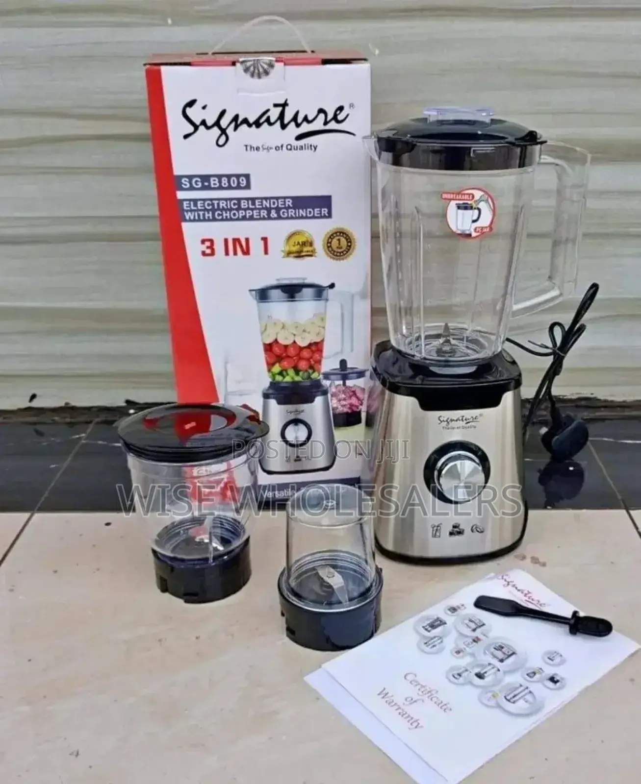 Signature 3-in-1 Blender With Chopper And Grinder ••°°✓✓