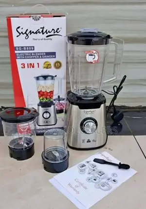 °°••Signature 3-in-1 Blender With Chopper and Grinder ✓