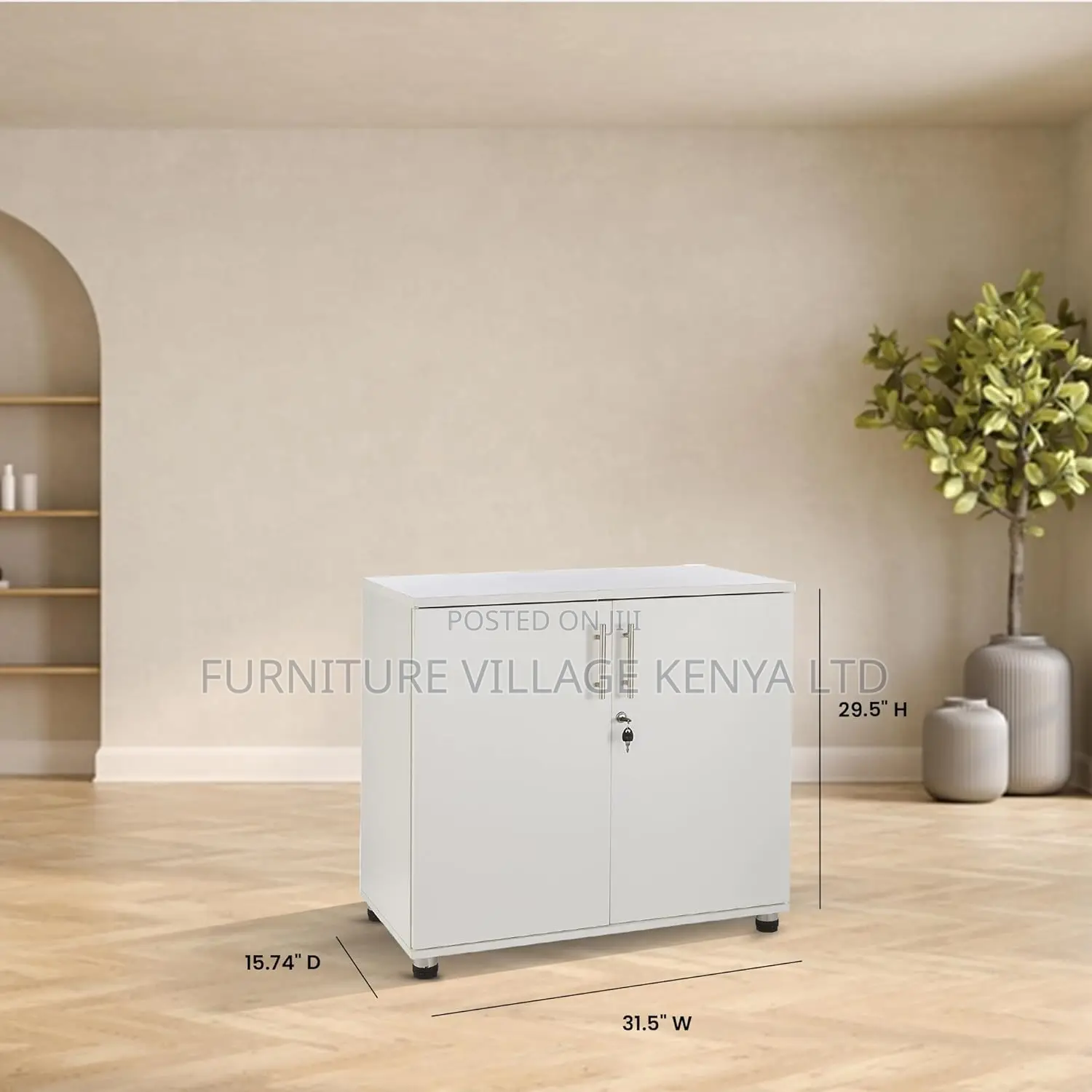 White Executive Office Cupboard