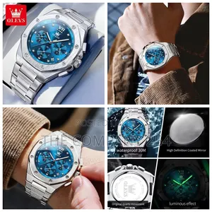 New  Olevs Chronograph Men Watch Kes 3500 Ful
