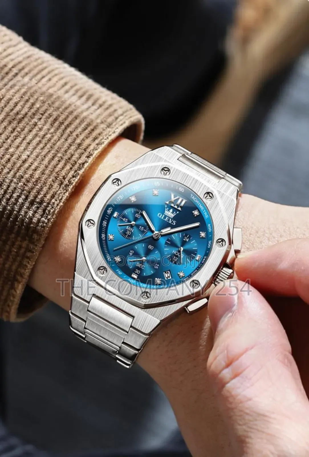 New  Olevs Chronograph Men Watch Kes 3500 Ful