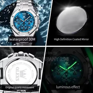 New  Olevs Chronograph Men Watch Kes 3500 Ful