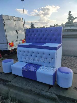 Pedicure Seat Black and Light Purple - main view