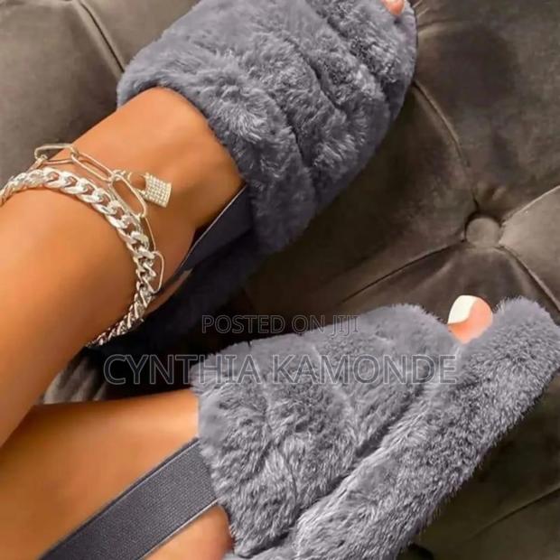 Cute Fluffy Sandals - main view