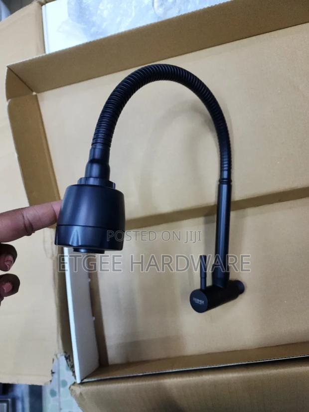 Wall Flexible Kitchen Tap Brimix- Black