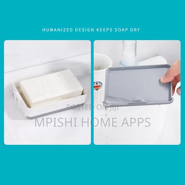 Rotary Drawer Type 2in1 Soap Holder + Bath Towel Holder - thumbnail 3
