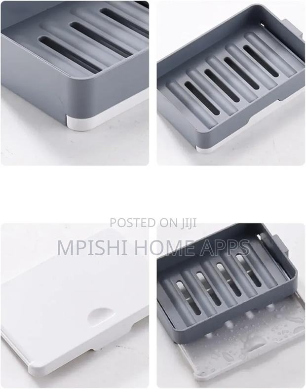 Rotary Drawer Type 2in1 Soap Holder + Bath Towel Holder - thumbnail 4