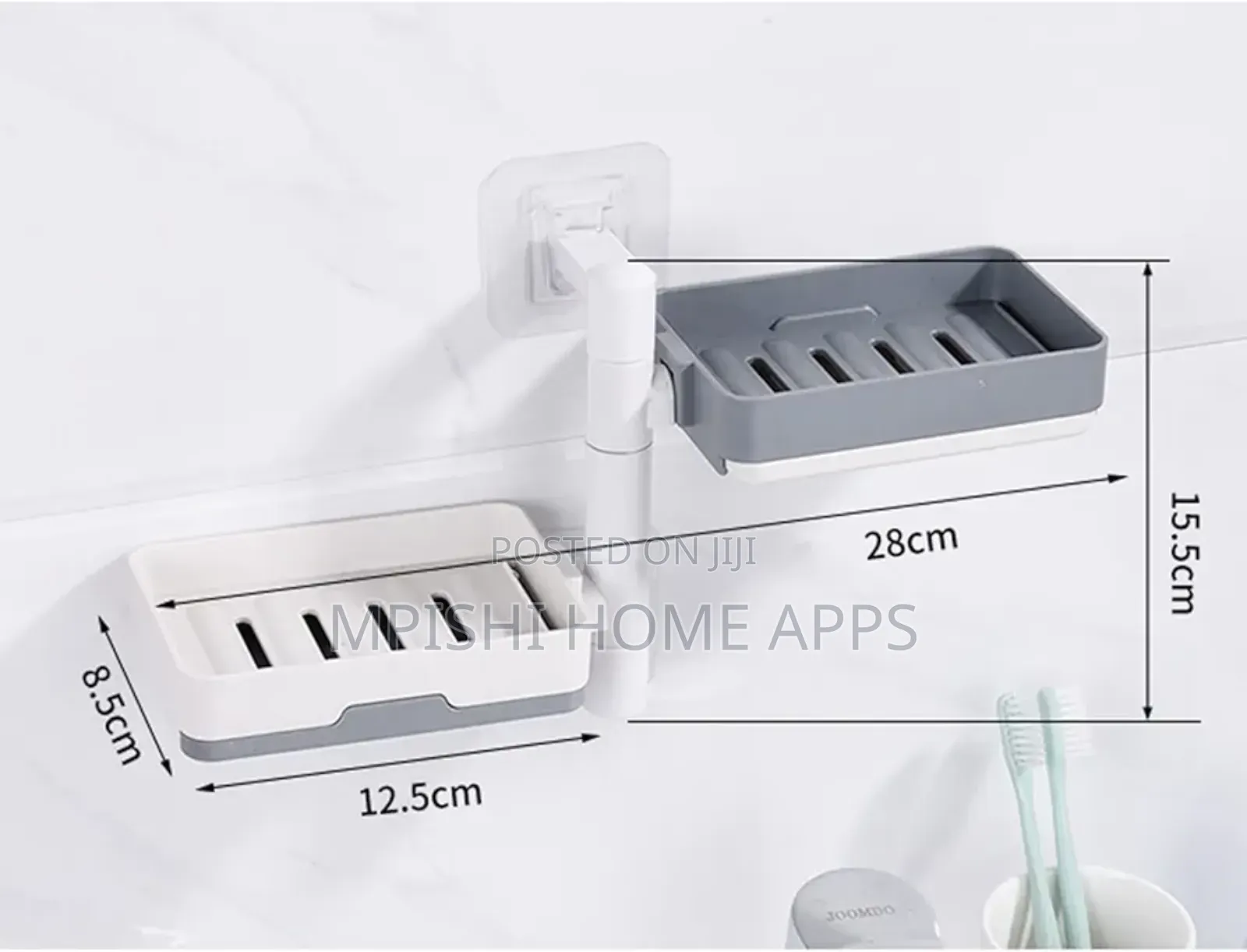 Rotary Drawer Type 2in1 Soap Holder + Bath Towel Holder