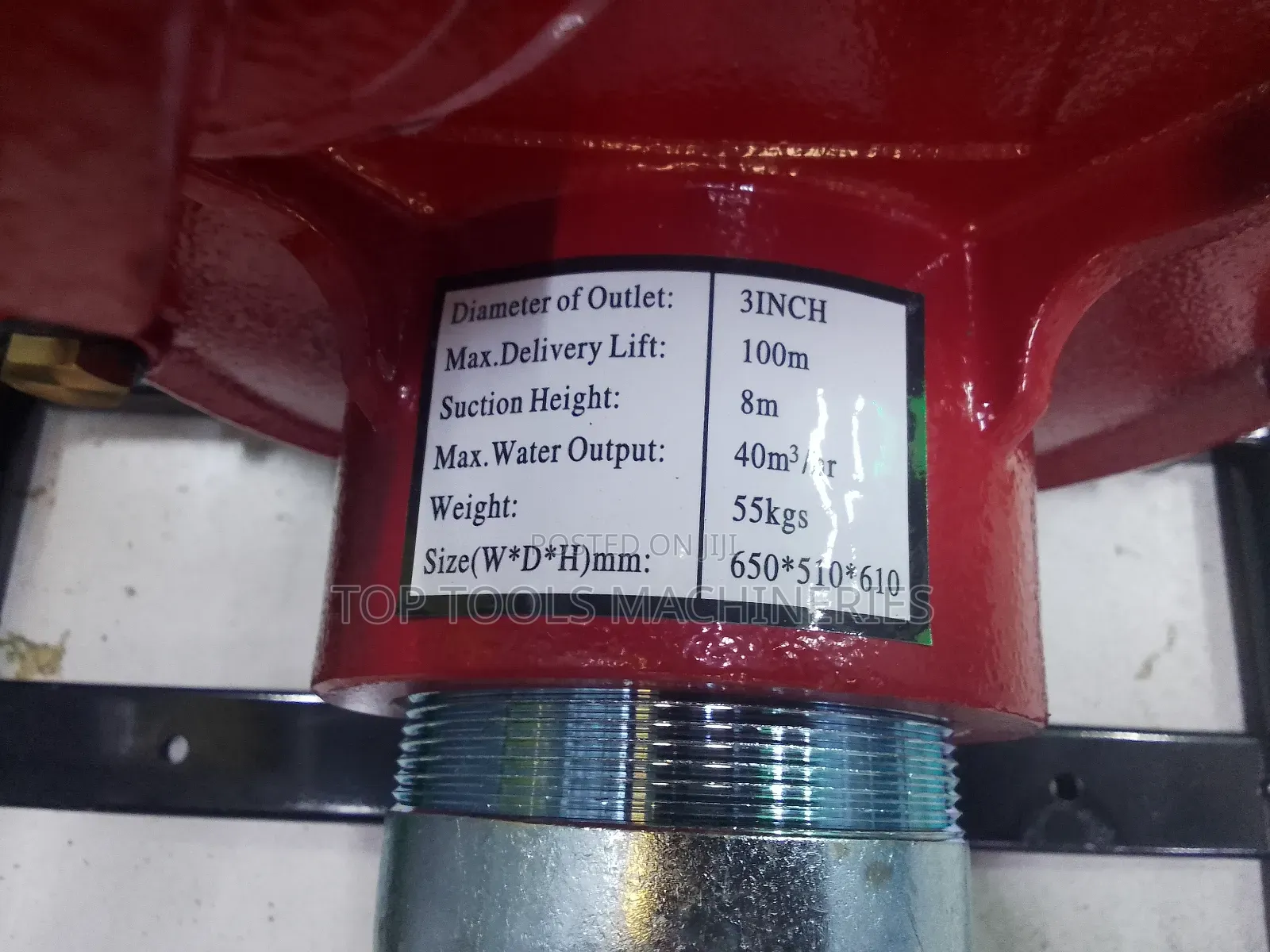 Metropolis UK Diesel Water Pump 16hp Engine 3 Inch