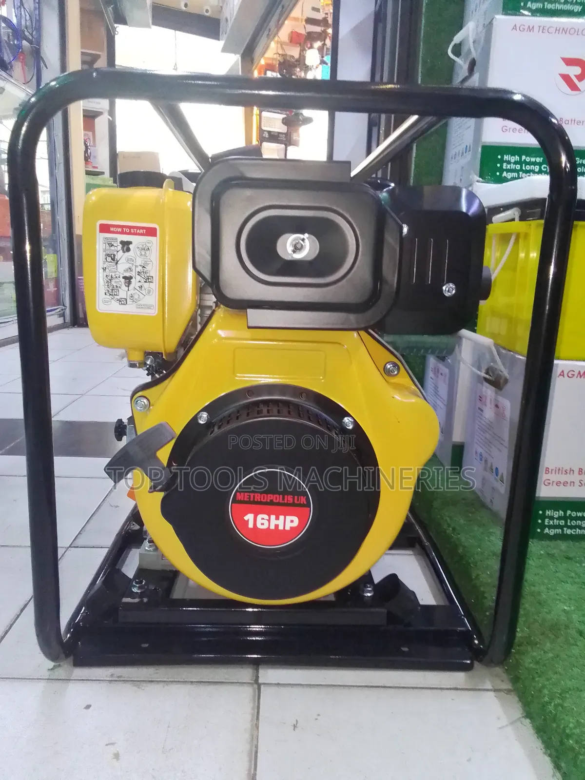 Metropolis UK Diesel Water Pump 16hp Engine 3 Inch