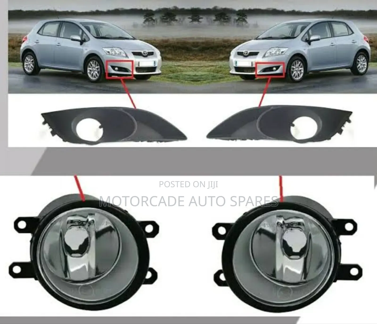 Toyota Auris 2005-2008 Fog Lights Set