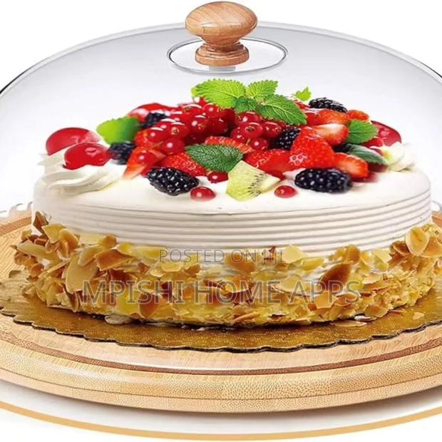 *Acrylic Food Cover With Bamboo Base,
*Size 30cm Base*