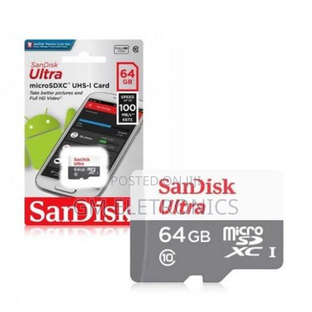New 64GB 100mb/S A1 Class 10 UHS-I Microsdhc Card. - thumbnail 2