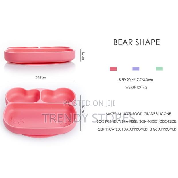 Pink Silicone Stickie Plate - main view