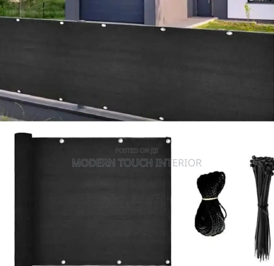 Black Balcony Privacy Shield