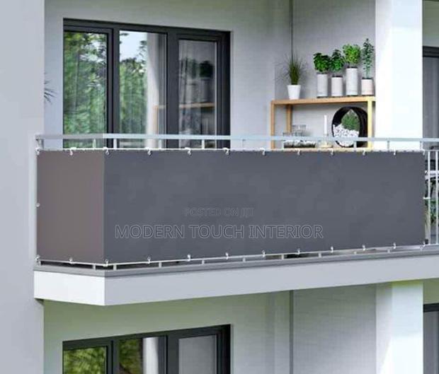 Grey Balcony Privacy Shield