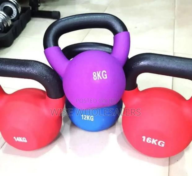 1pic Colorful Weightlifting Vinyl Kettlebell
