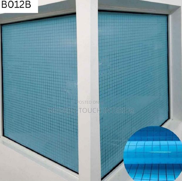 Blue Privacy Window Film