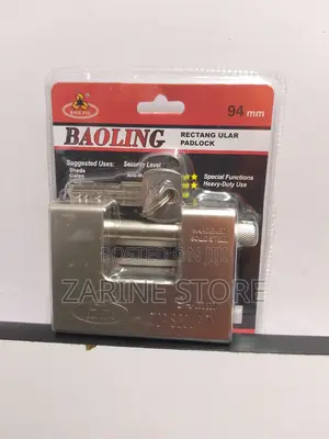 Baoling Rectangular Padlock 94mm Top Security Padlock