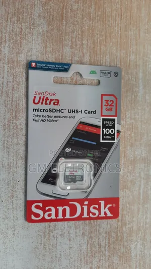 New 32gb 100mb/S Class10 Uhs-1 Microsdhc Card.