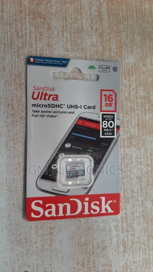New 16GB 100mb/S Class10 UHS-1 Microsdhc Card.