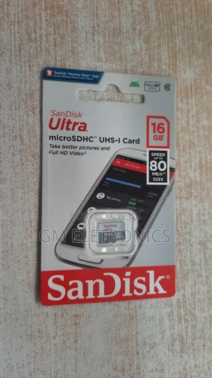 New 16GB 100mb/S Class10 UHS-1 Microsdhc Card.