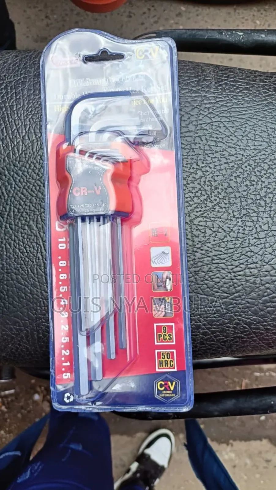 Chrome Allan Keys 9pcs