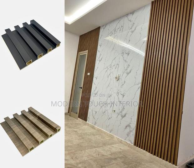 WPC Fluted Wallpanels-Tv Area Fluted Wallpanels - main view